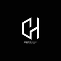 Creative letter C H elegant logo vector