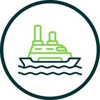 Cruise Ship Vector Icon Design