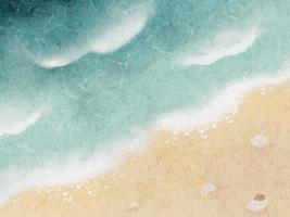 watercolor ocean beach abstract background aerial view vector