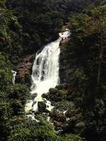 Waterfalls in mountains photo