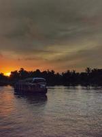 Boat in a river photo