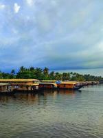 Houseboats on a River photo