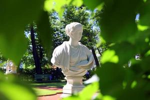 Travel to Saint Petersburg, Russia. A statue in the park. photo