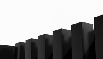 Black and white abstract architecture business background photo