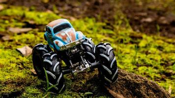 Minahasa, Indonesia  saturday, 10 December 2022, Amazing Monster Off-road Car Toy photo