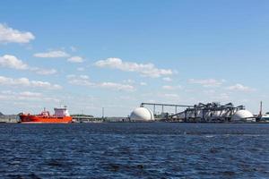 Views of the surroundings of Riga from Daugava photo