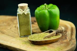 green capsicum pepper sweet or spicy photo