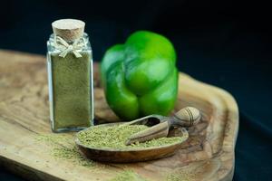 green capsicum pepper sweet or spicy photo