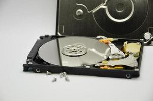 2.5-inch spinning disk type hard drive images are still commonly used today. photo