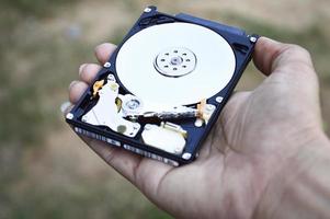 2.5-inch spinning disk type hard drive images are still commonly used today. photo