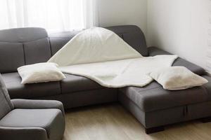 diseño de sala de estar moderna con sofá foto
