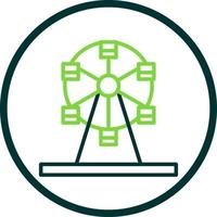 Ferris Wheel Vector Icon Design