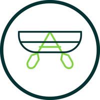 Canoeing Vector Icon Design