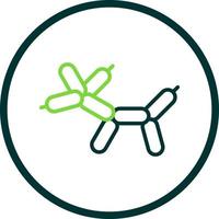 Balloon Dog Vector Icon Design