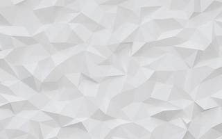 Abstract geometric white and gray color background, polygon, low poly pattern. 3D render illustration. photo