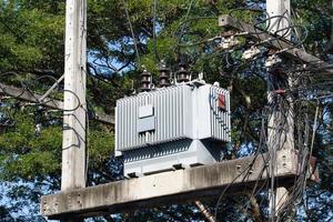 A transformer is a type of electromechanical that can change the voltage level from a higher voltage to a lower according to the needs of the application. Soft and selective focus. photo