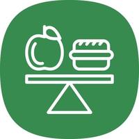 Balanced Diet Vector Icon Design