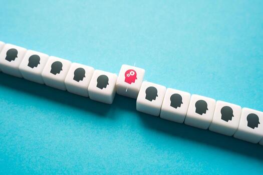 Start thinking. Show critical thinking. Generate new ideas. Brainstorm. To see beyond the horizon, not to go with the flow, but to predict the future. Talented, bright mind. Stand out photo