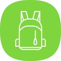 School Bag Vector Icon Design