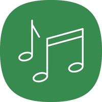 Musical Note Vector Icon Design