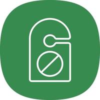 Do Not Disturb Vector Icon Design