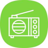 diseño de icono de vector de radio