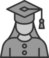 Graduate Woman Vector Icon Design