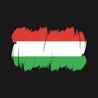 Hungary Flag Brush Vector