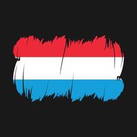 Luxembourg Flag Brush Vector