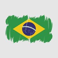 Brazil Flag Brush Vector