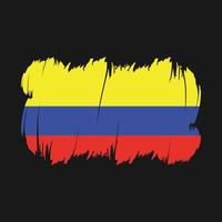 Colombia Flag Brush Vector