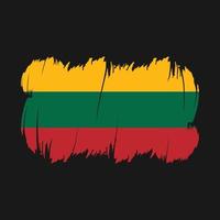 Lithuania Flag Brush Vector