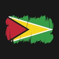 Guyana Flag Brush Vector
