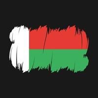 Madagascar Flag Brush Vector