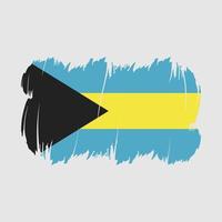 Bahamas Flag Brush Vector