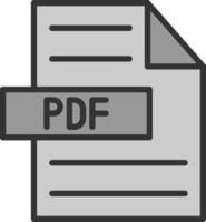 diseño de icono de vector de pdf