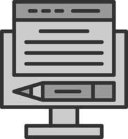 Online Content Vector Icon Design