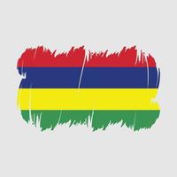 Mauritius Flag Brush Vector