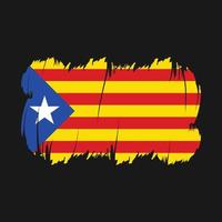 Catalonia Flag Brush Vector