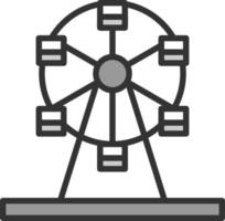 Ferris Wheel Vector Icon Design