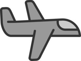 diseño de icono de vector de avión