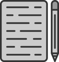 Writing Vector Icon Design