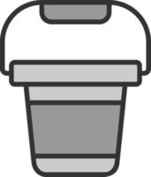 Pail Vector Icon Design