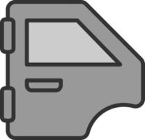 Car Door Vector Icon Design