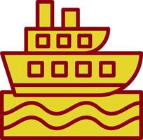 diseño de icono de vector de crucero