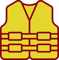 Life Jacket Vector Icon Design