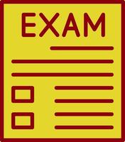 diseño de icono de vector de examen