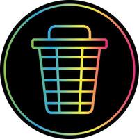 Trash Bin Vector Icon Design