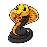 Cute philippines cobra cartoon vector
