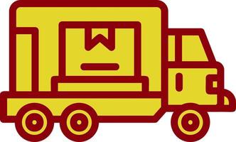 Cargo Truck Vector Icon Design